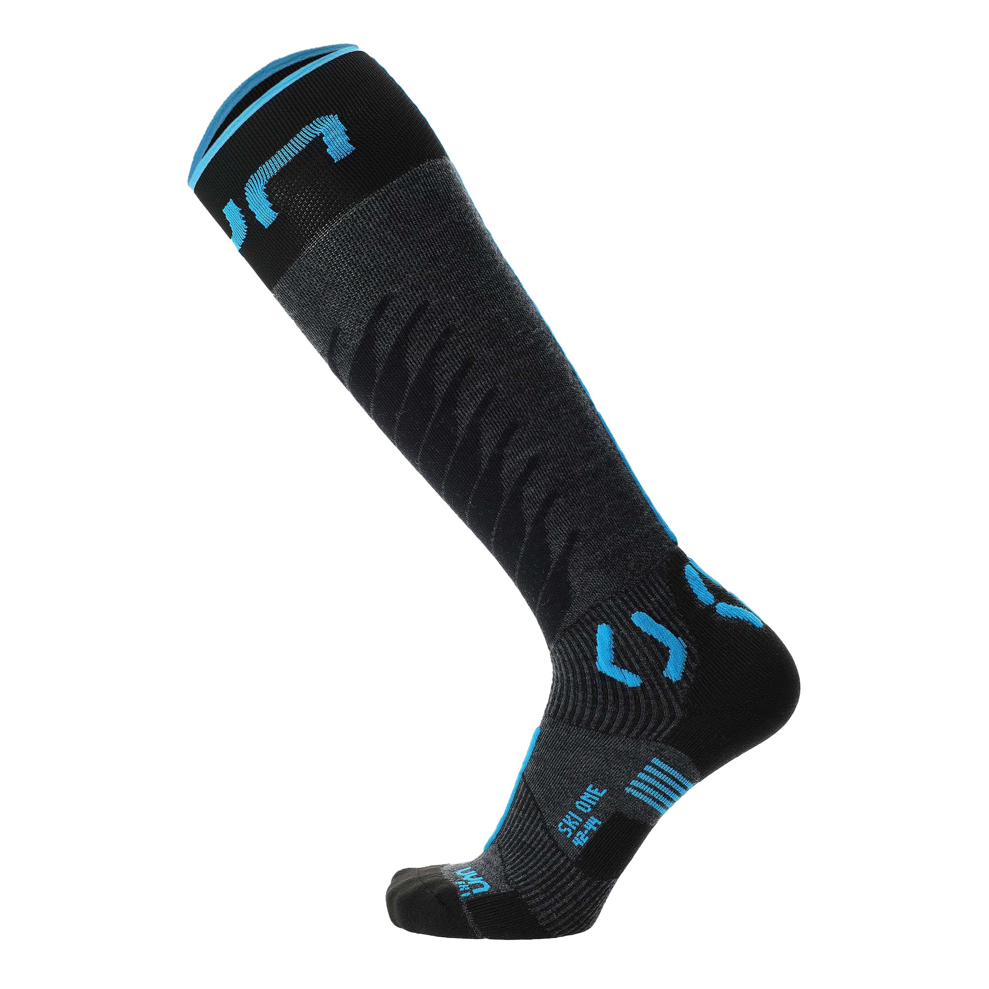 UYN Herren Ski Socken - One Merino Socks, Merinowolle, Logo