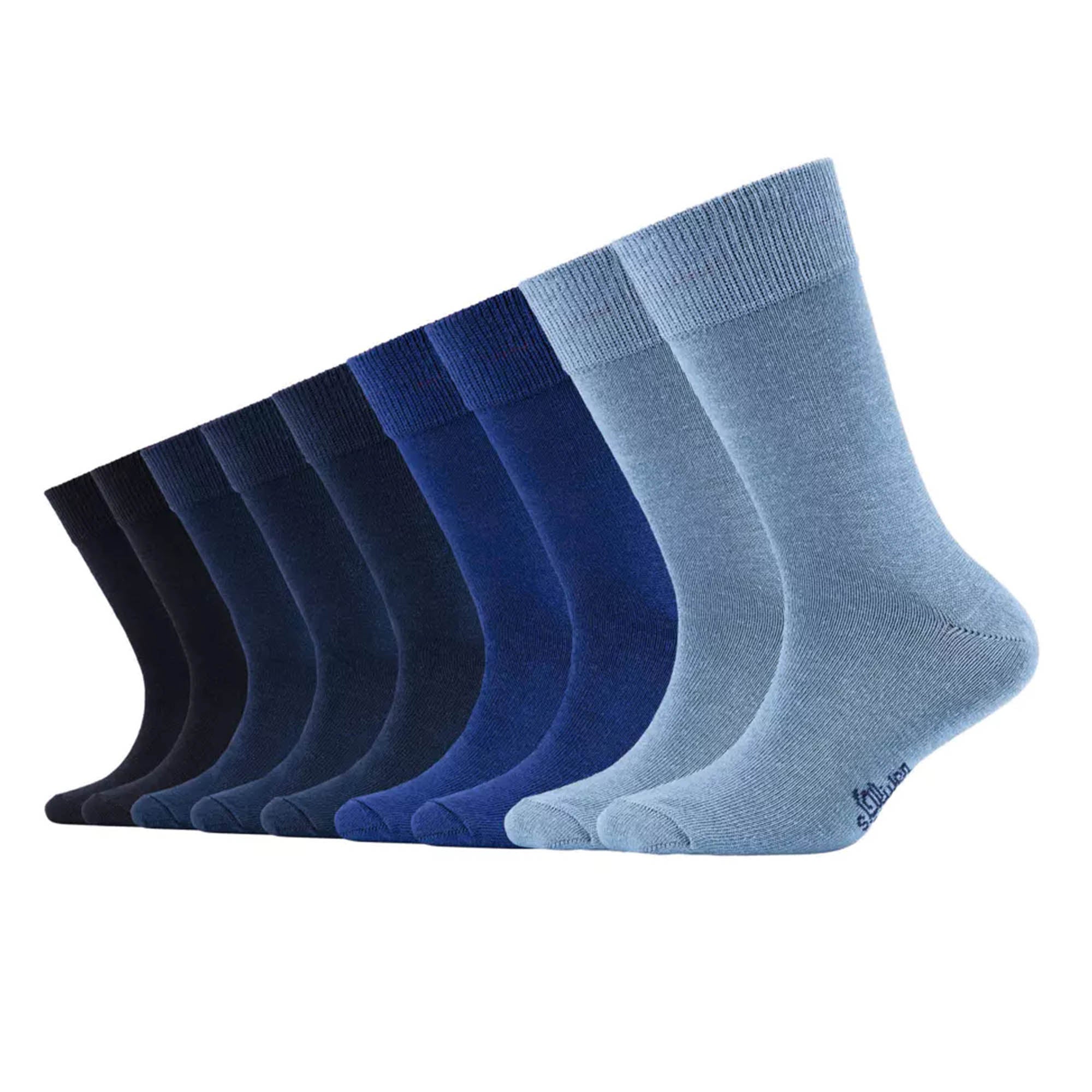 s.Oliver Kinder Socken, 9er Pack - Kurzsocken, einfarbig