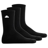 ellesse Unisex Socken, 3er Pack - ALACRE, Crew Socken, Logo, einfarbig