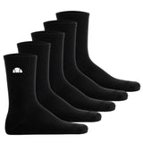 ellesse Unisex Socken, 5er Pack - ALACRE, Crew Socken, Logo, einfarbig