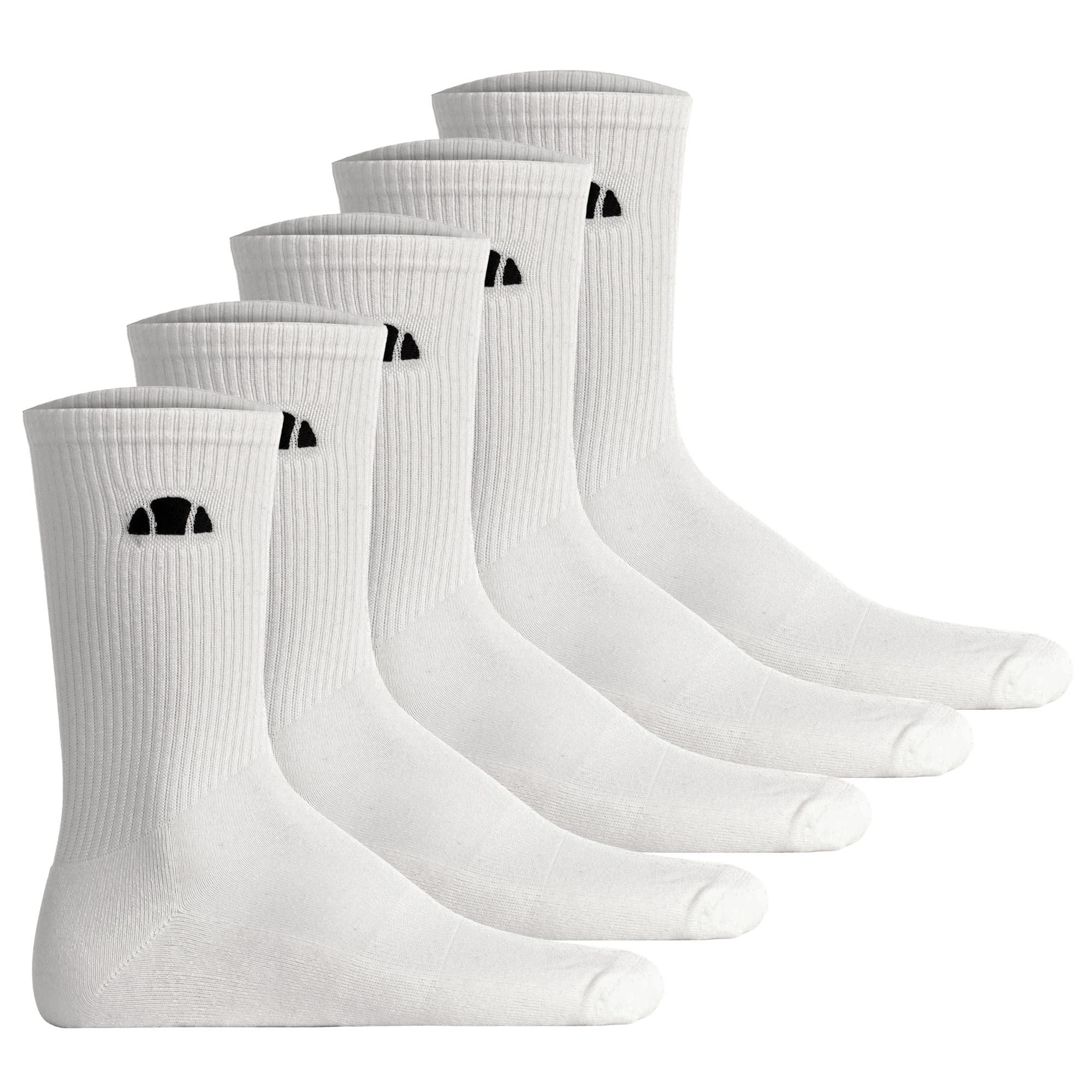 ellesse Unisex Socken, 5er Pack - ALACRE, Crew Socken, Logo, einfarbig