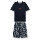 Sanetta Jungen Schlafanzug, kurz - Teens, Camouflage, Pyjama, Single Jersey, Baumwolle