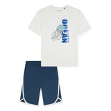 SCHIESSER Jungen Schlafanzug Set, 2-tlg. - kurz, Kinder, Baumwolle, Motiv
