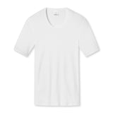 SCHIESSER Herren 1/2 Arm T-Shirt - Jacke, Unterhemd, Cotton Essentials, Feinripp