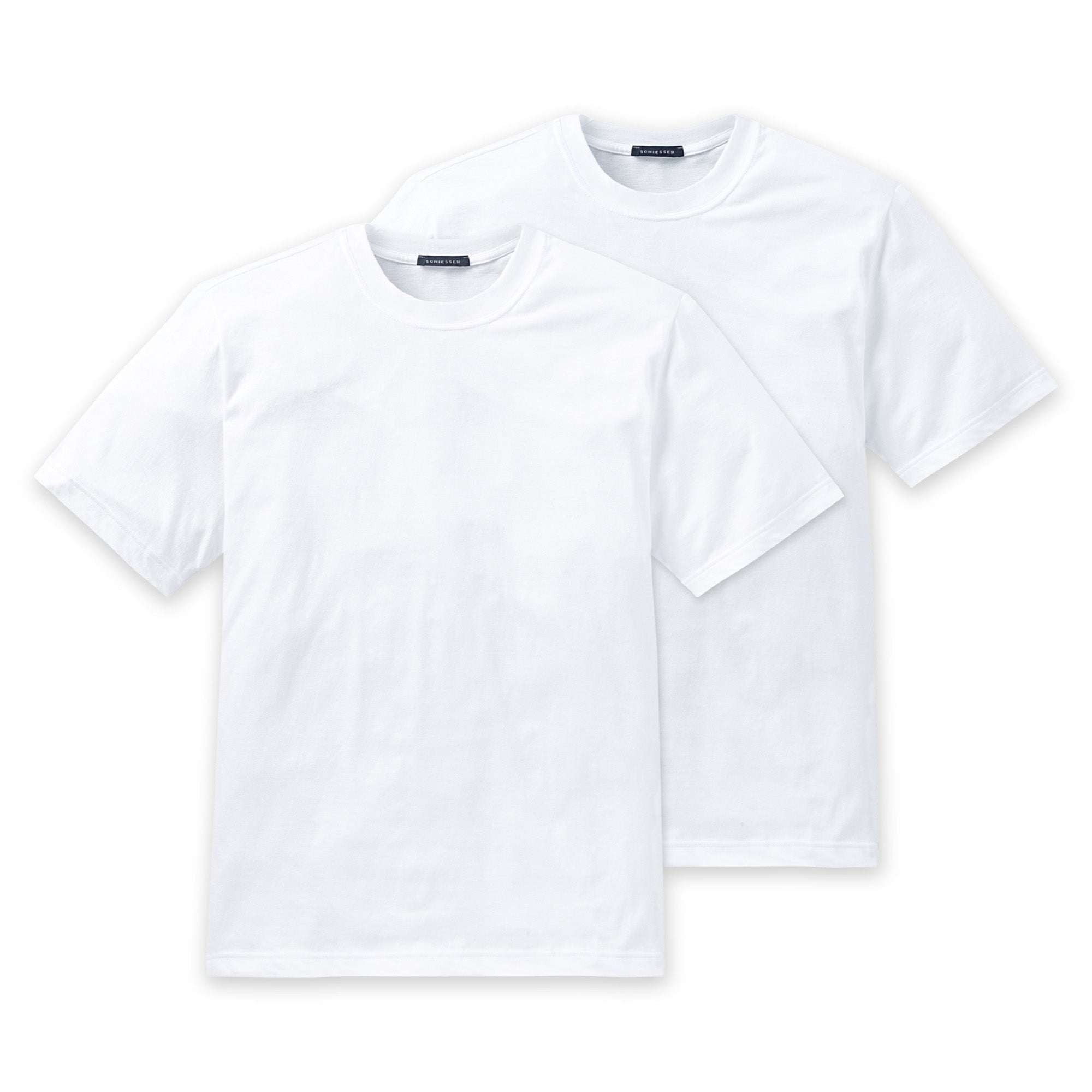 SCHIESSER Men's American T-Shirt 2-pack - 1/2 sleeve, undershirt, round neck