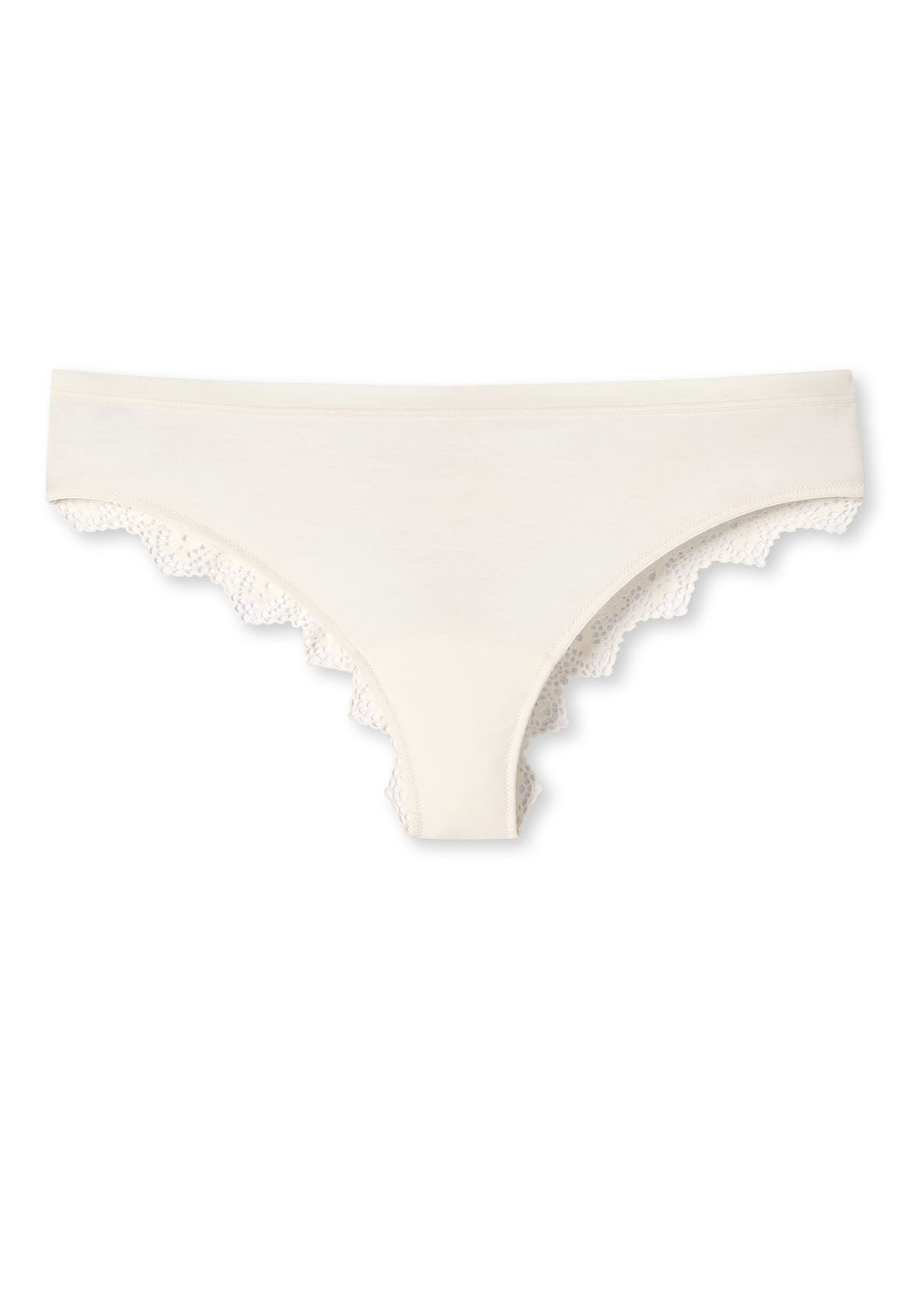SCHIESSER Damen Slip - Brazil-Slip, Modal and Lace, Jersey mit Spitze, einfarbig