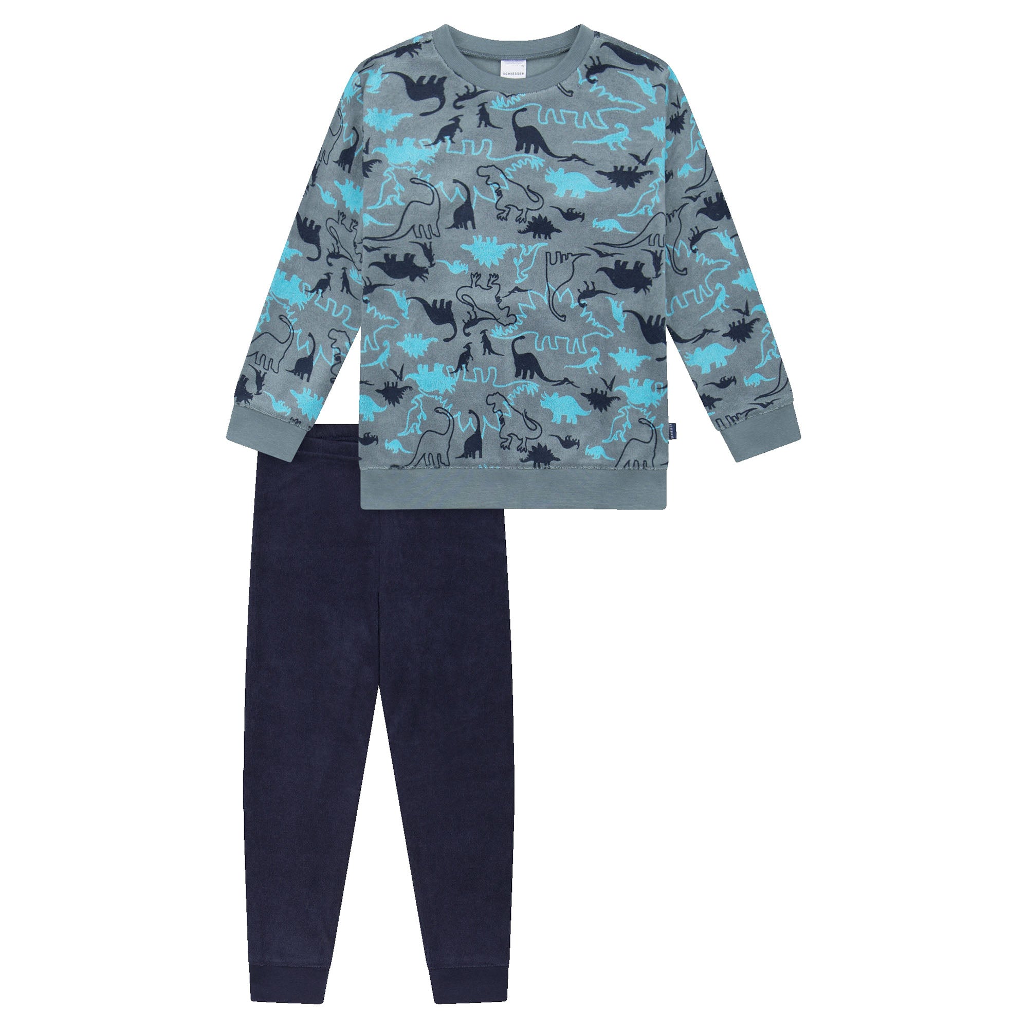 SCHIESSER boys' pyjama set, 2-piece - Boys World 2, long, terrycloth, motif