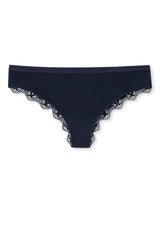 SCHIESSER Damen Slip - Brazil-Slip, Modal and Lace, Jersey mit Spitze, einfarbig