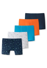 SCHIESSER Jungen Shorts 5er Pack - Unterhose, Pants, uni/gemustert, 98-140