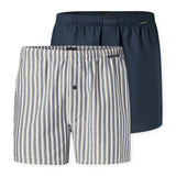 SCHIESSER Herren Web-Boxershorts, 2er Pack - Webware, Baumwolle