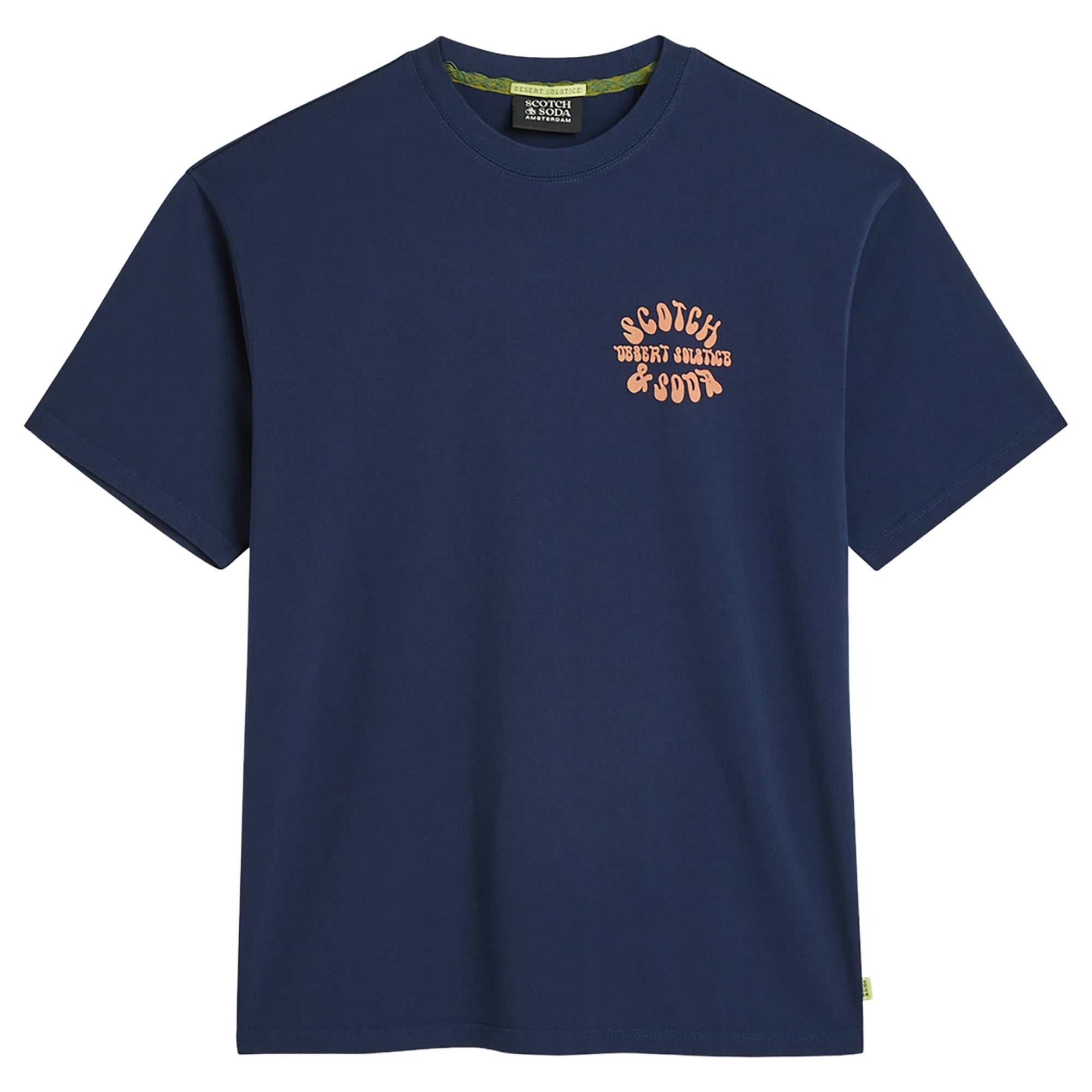 SCOTCH&SODA Herren T-Shirt - Front & Back Artwork Tee, Relaxed Fit, Print, Rundhals, Kurzarm