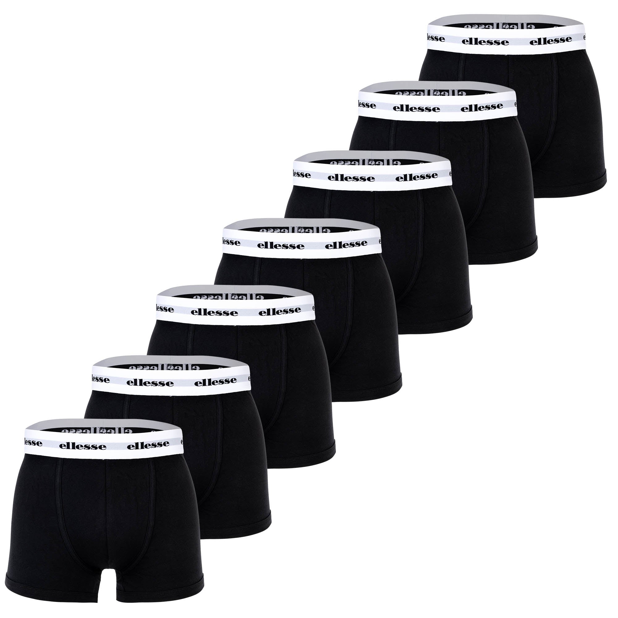 ellesse Herren Boxer Shorts, 7er Pack - Scopello 7 Pack Boxer Shorts, Logo, Cotton Stretch