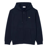 LACOSTE Herren Sweatjacke mit Kapuze - Zipped Fleece Front Hoodie, Regular Fit