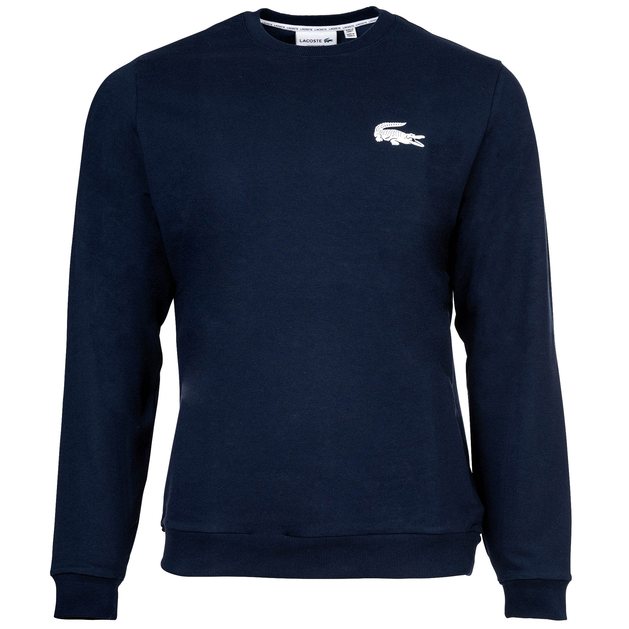 LACOSTE Herren Sweatshirt - Logo Print, Loungewear, Rundhals, Baumwoll-Mix