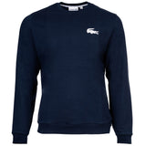 LACOSTE Herren Sweatshirt - Logo Print, Loungewear, Rundhals, Baumwoll-Mix