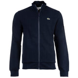 LACOSTE Herren Sweatjacke mit Stehkragen - Zipper, aufgerautes Fleece, Baumwoll-Mix