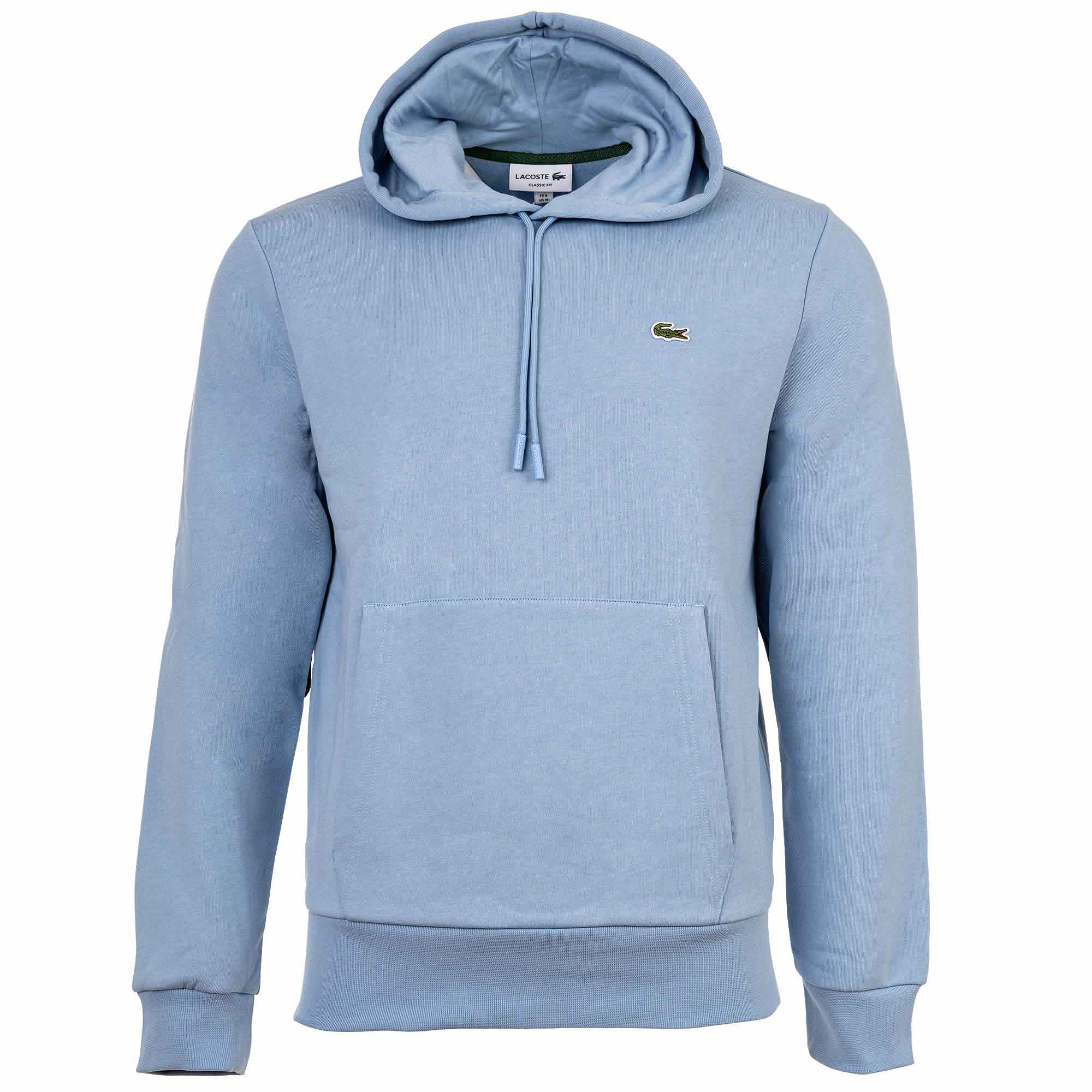 LACOSTE Herren Hoodie mit Kapuze - Sweatshirt, aufgerautes Fleece, Baumwoll-Mix
