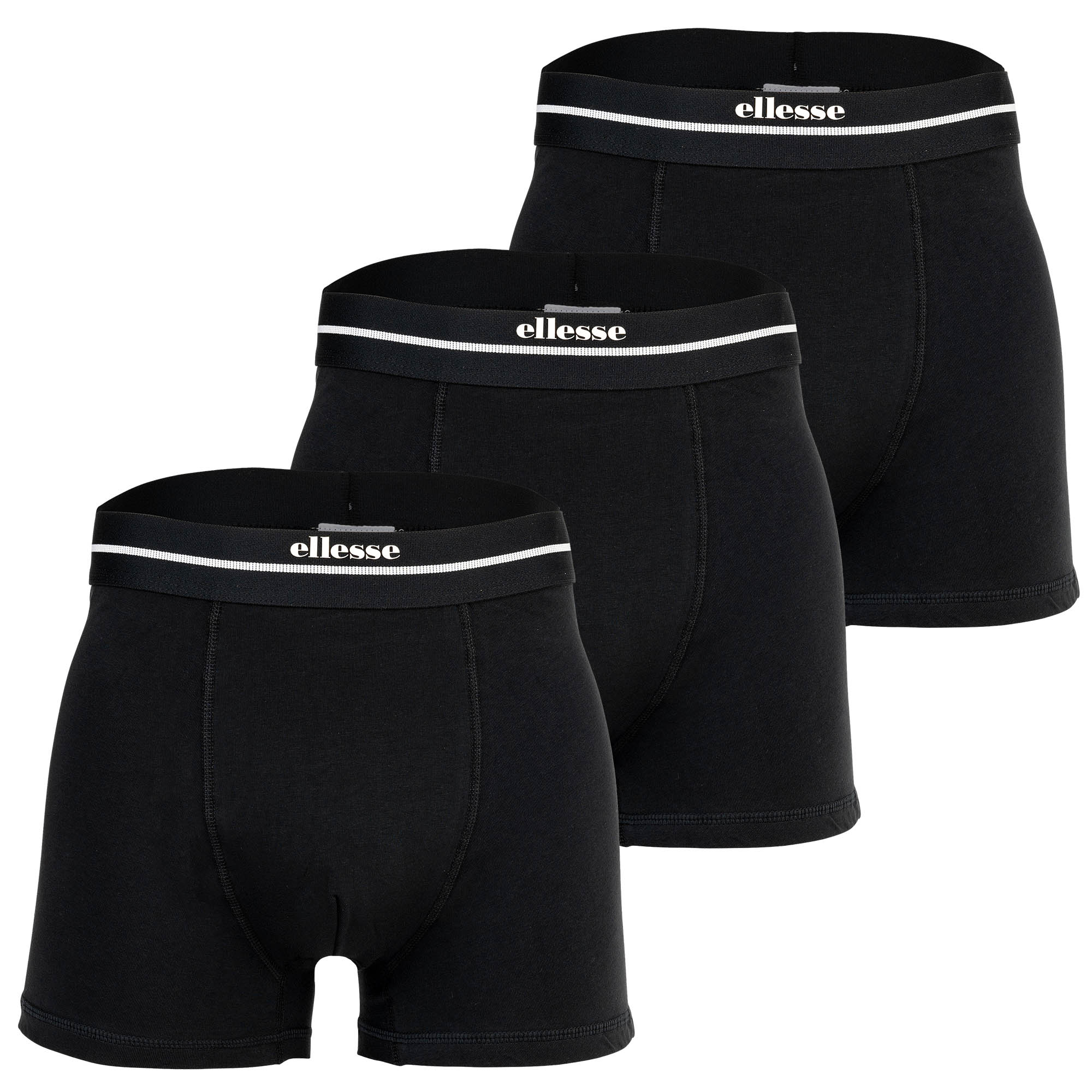 ellesse Herren Boxershorts, 3er Pack - AMBRIA, Trunks, Logobund, einfarbig