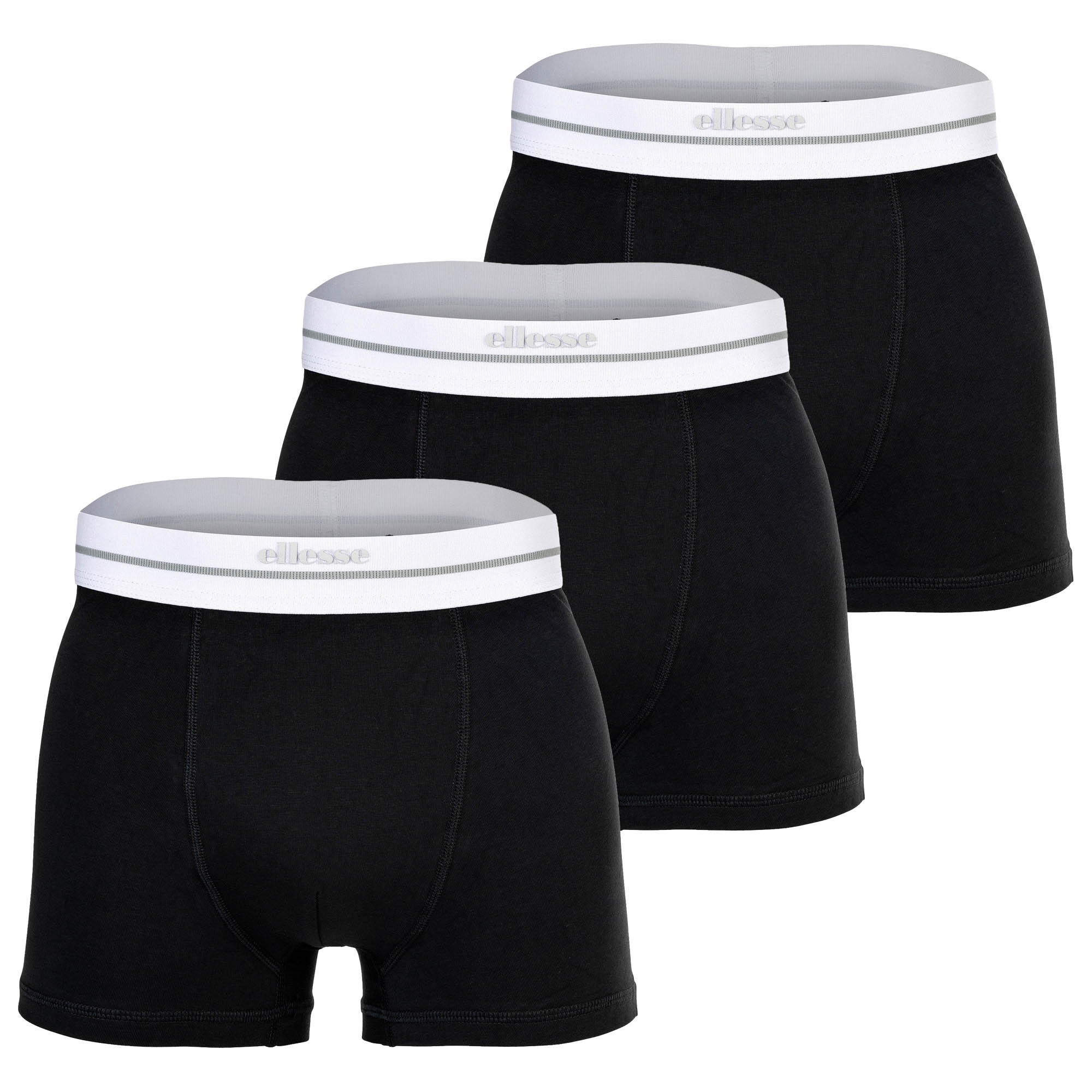 ellesse Herren Boxershorts, 3er Pack - AMBRIA, Trunks, Logobund, einfarbig