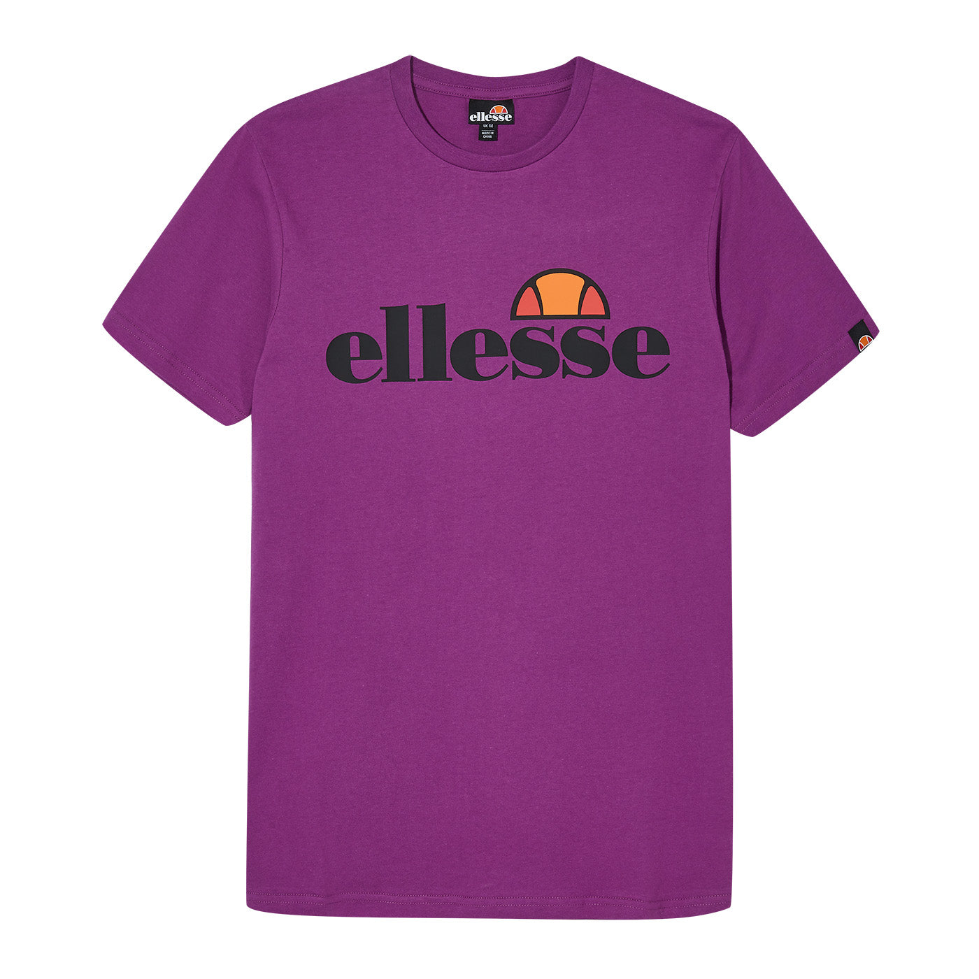 ellesse Herren T-Shirt SL PRADO TEE - Kurzarm, Crewneck, Rundhals, Logo-Print
