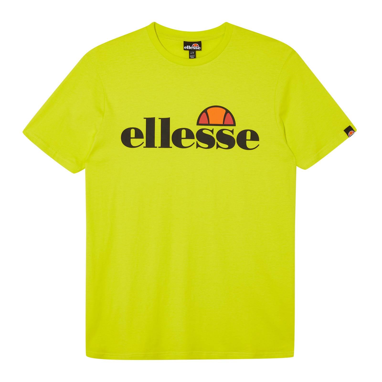 ellesse Herren T-Shirt SL PRADO TEE - Kurzarm, Crewneck, Rundhals, Logo-Print