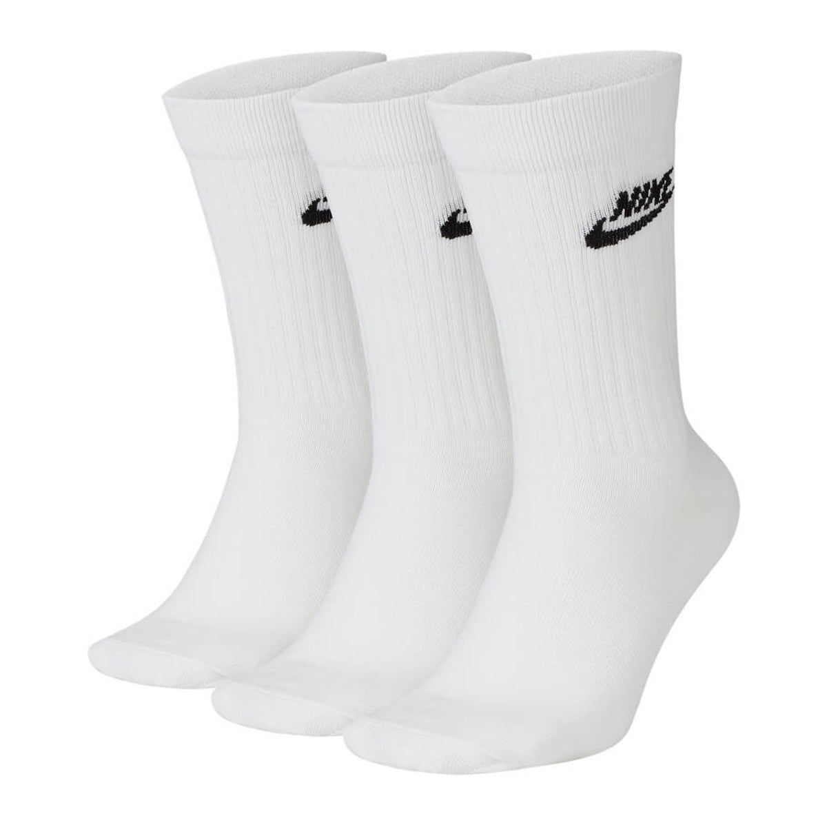 NIKE Unisex 3er Pack Sportsocken - Everyday, Essential Crew, einfarbig