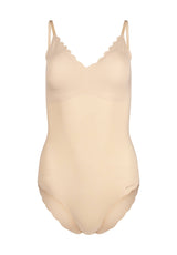 SKINY Damen Body - Unterwäsche, Spaghettiträger, Spitze, V-Ausschnitt, einfarbig
