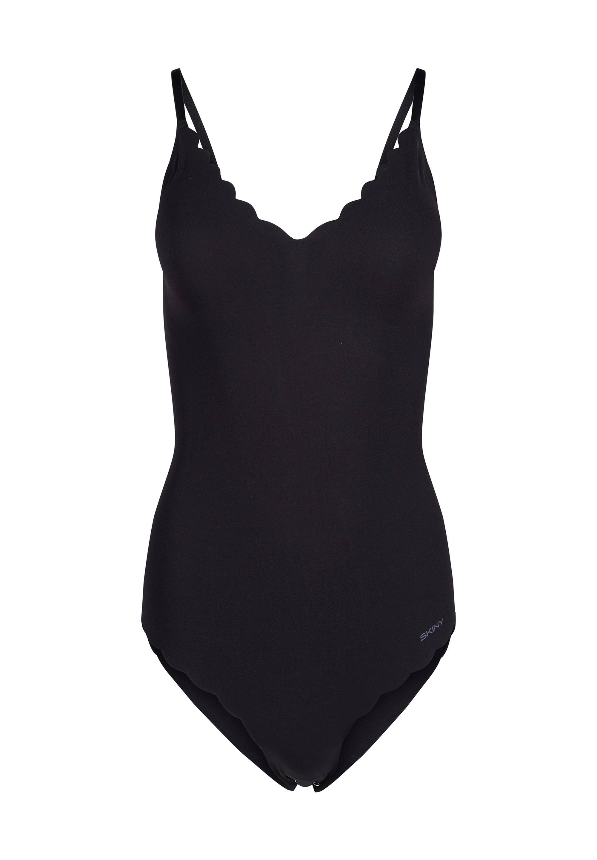 SKINY Ladies Bodysuit - Underwear, Spaghetti Straps, lace, V-Neck, unicolored