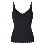 SKINY Damen Spaghetti-Shirt - Top, V-Ausschnitt, Pads, Micro Lovers, Mikrofaser