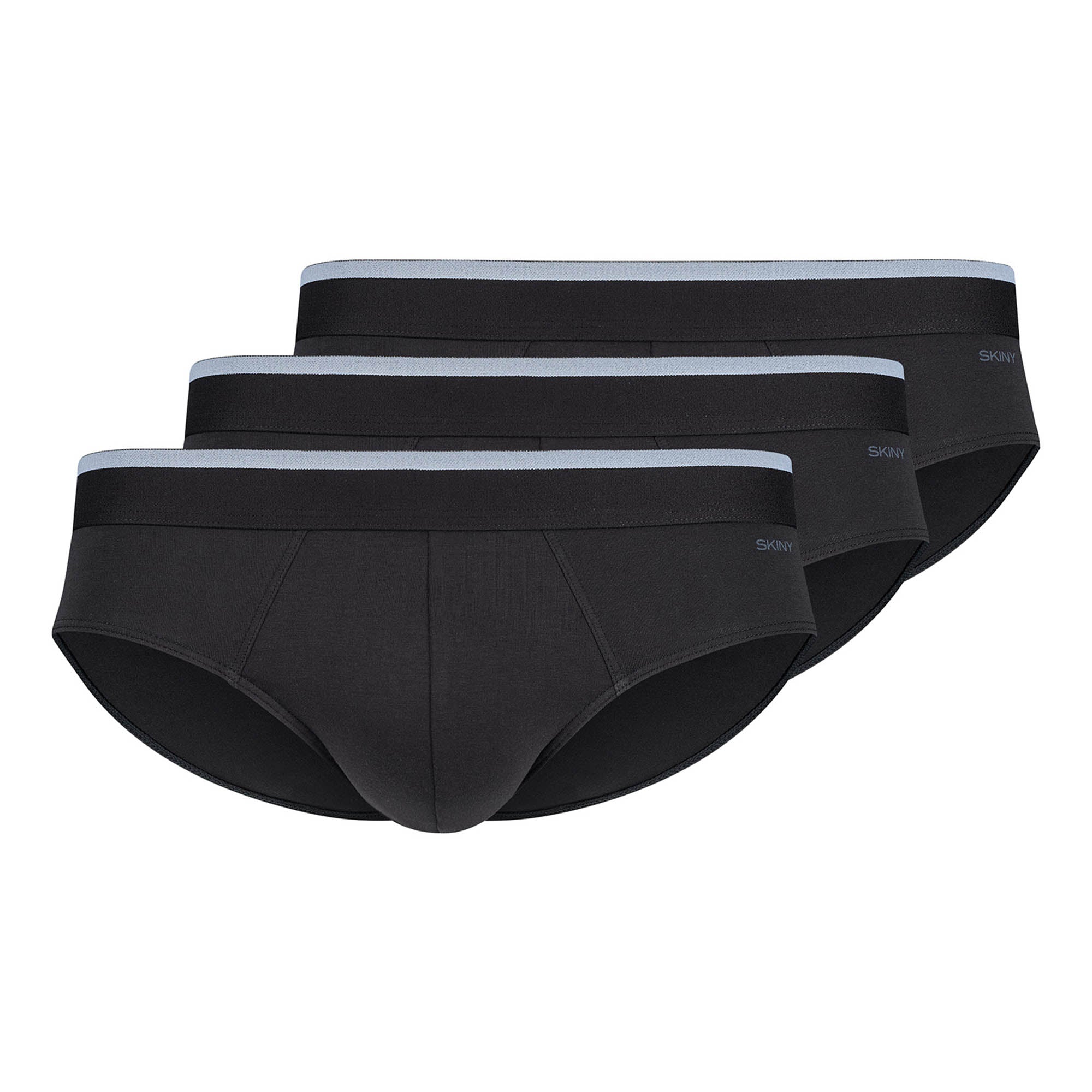 SKINY Herren Slips. 3er Pack - Brasil-Slips Cotton Multipack, Unterwäsche, Cotton Stretch