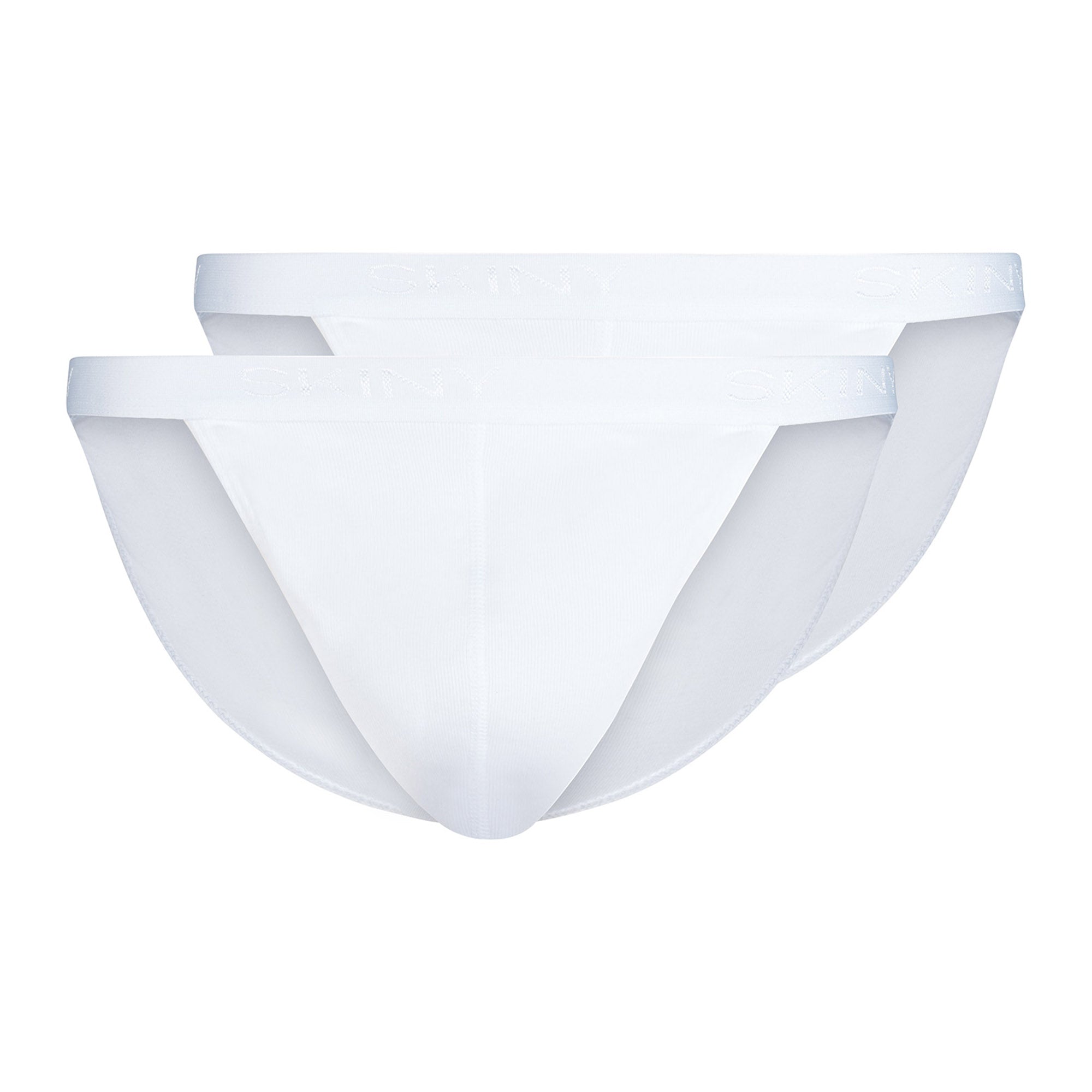 SKINY men's thong briefs, 2-pack - Cotton Retro, pants, fine rib, cotton