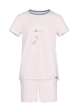 SKINY Mädchen Schlafanzug Set 2 tlg.- Every Night in Skiny,  Pyjama kurz, Kinder, Streifen, 140-176