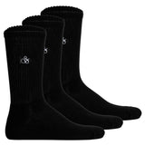 SCOTCH&SODA Herren Socken, 3er Pack - 1/2 Terry Cotton Crew, One Size, einfarbig