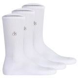 SCOTCH&SODA Men's socks, 3-pack - 1/2 Terry Cotton Crew, One Size, solid colour