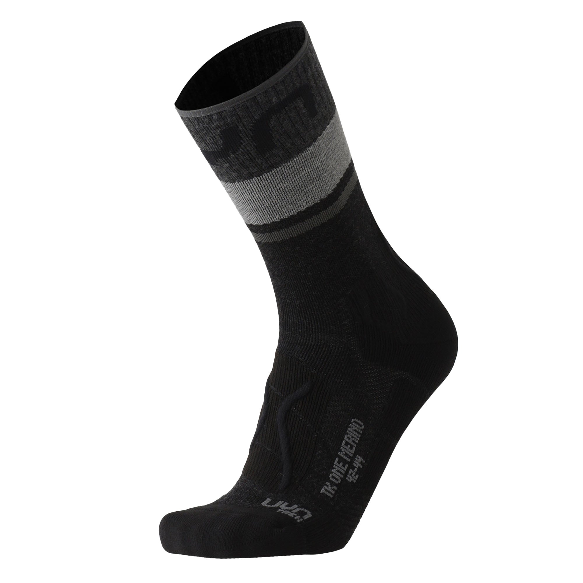 UYN Herren Trekking Socken - One Merino Socks, Wandersocken, Merinowolle, Logo