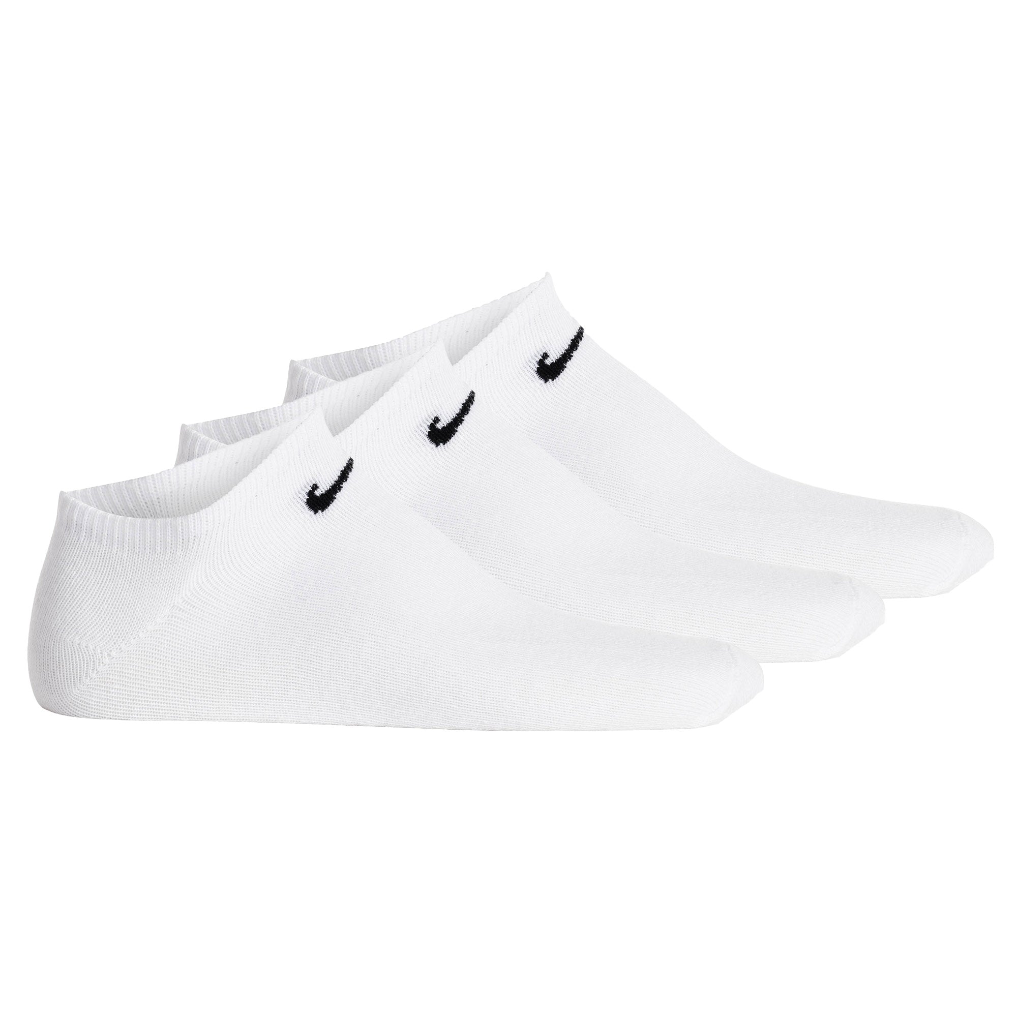 NIKE Unisex Sneakersocken, 3er Pack - Lightweight - No Show Sneaker, einfarbig, Logo