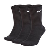 NIKE Unisex 3er Pack Sportsocken - Everyday, Cotton Cushioned Crew, einfarbig