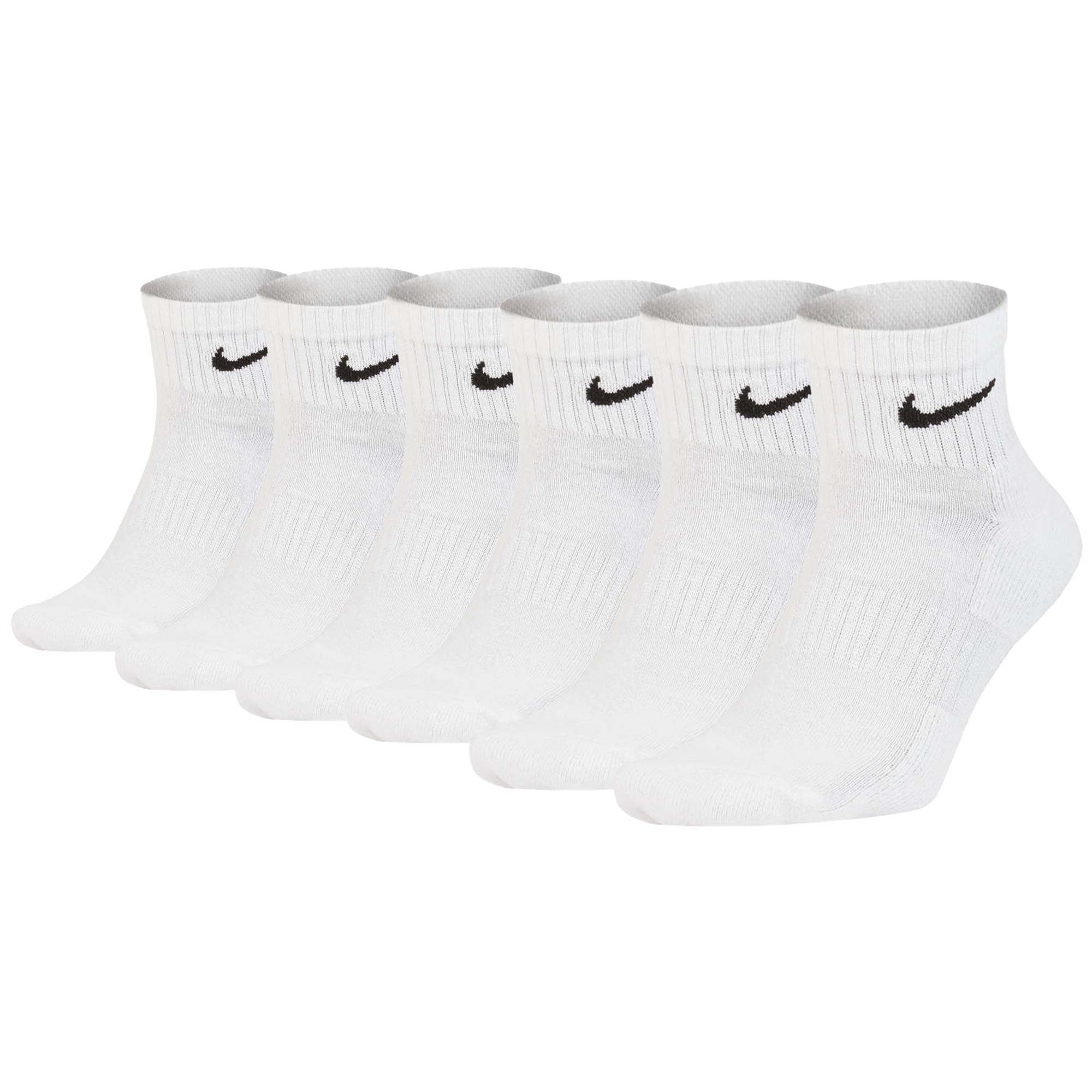 NIKE Unisex 6er Pack Sportsocken - Everyday, Cotton Cushioned Ankle, einfarbig