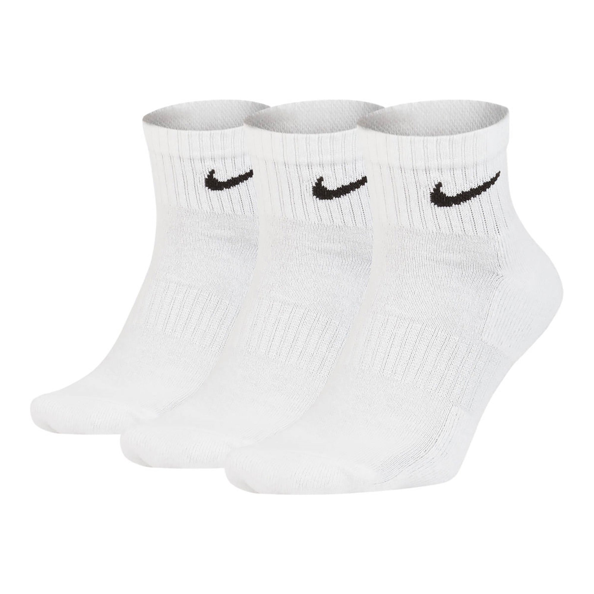 NIKE Unisex 3er Pack Sportsocken - Everyday, Cotton Cushioned Ankle, einfarbig