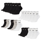 NIKE Unisex 6er Pack Sportsocken - Everyday, Cotton Cushioned Ankle, einfarbig