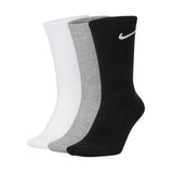 NIKE Unisex 3er Pack Sportsocken - Everyday, Cotton Lightweight Crew, einfarbig