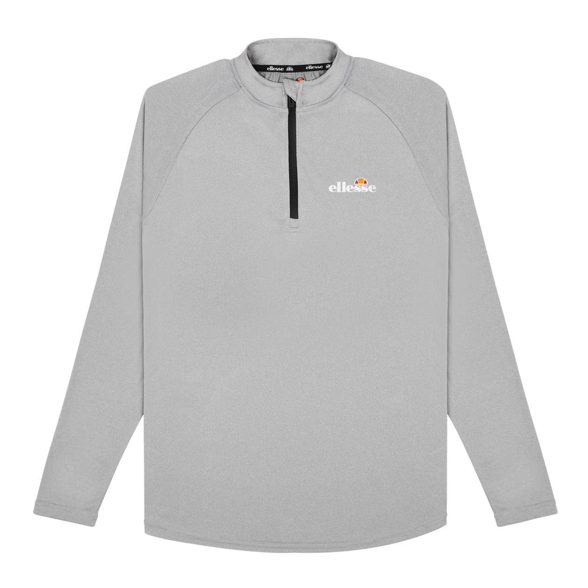 ellesse Men's Long Sleeve Shirt BOVARO - Fitness, Sport, Stand Up Collar, Zipper, Logo