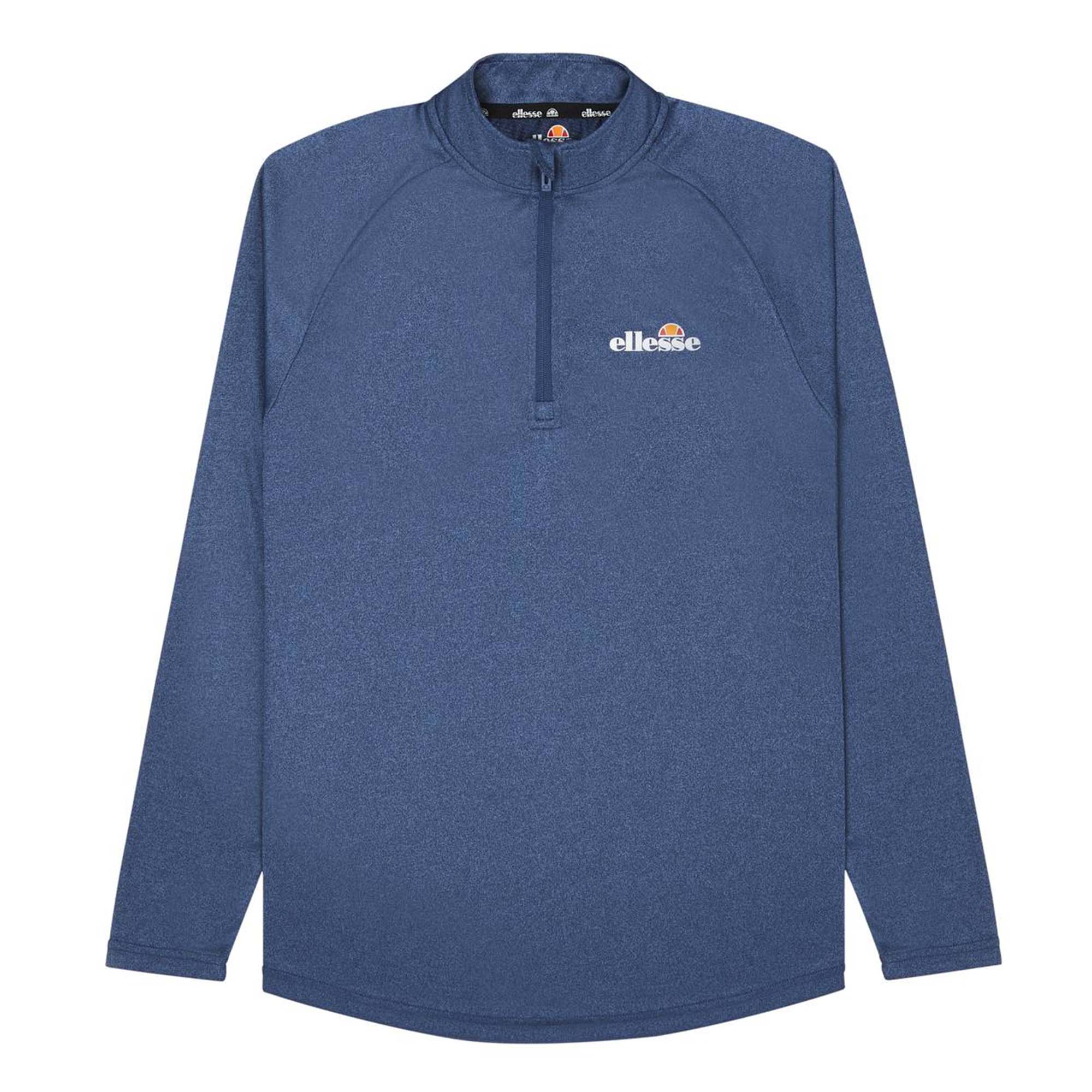 ellesse Men's Long Sleeve Shirt BOVARO - Fitness, Sport, Stand Up Collar, Zipper, Logo