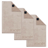 JOOP! Gästetuch, 3er Pack - J! Joop! Contour, Doubleface, Walkfrottier, Baumwolle