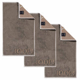 JOOP! Gästetuch, 3er Pack - J! Joop! Contour, Doubleface, Walkfrottier, Baumwolle
