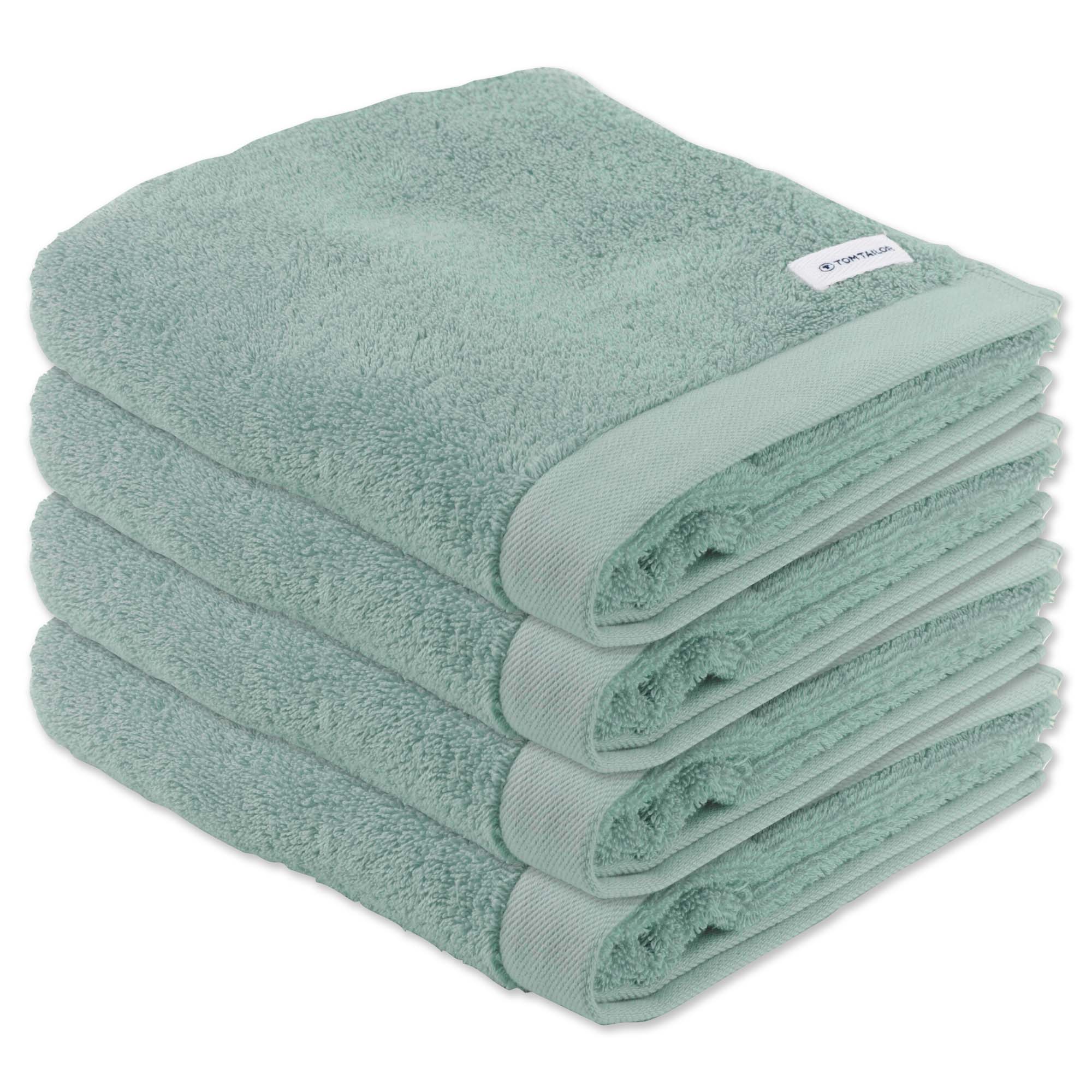 TOM TAILOR Handtuch, 4er Pack - Color Bath Towel, Frottier, Baumwolle