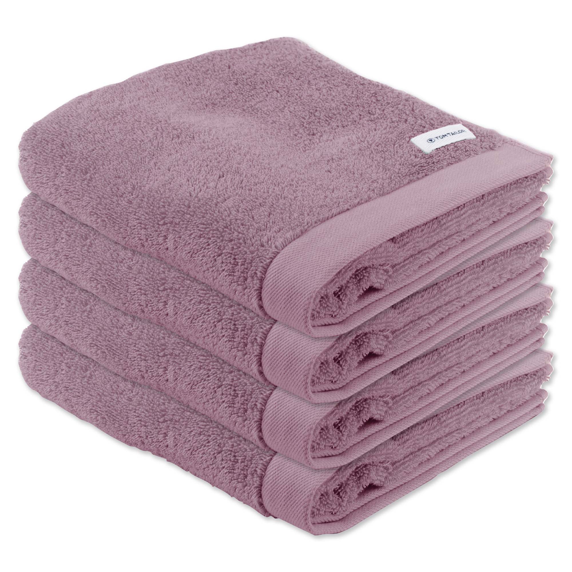 TOM TAILOR Handtuch, 4er Pack - Color Bath Towel, Frottier, Baumwolle