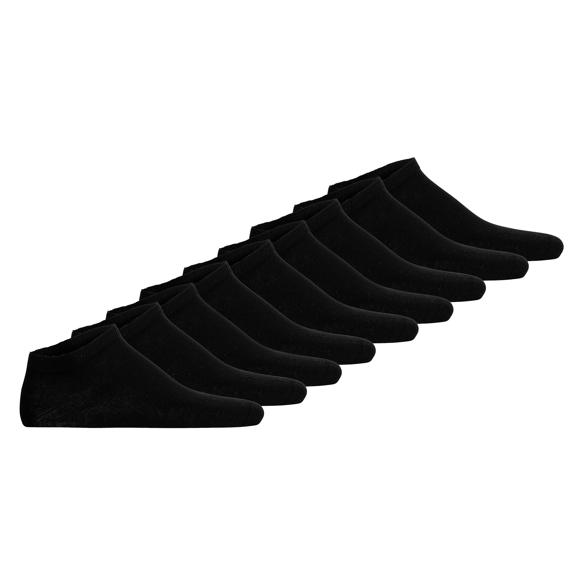 Hudson Unisex Sneaker Socks, 9-Pack - Easy, comfort cuff, short socks, solid color