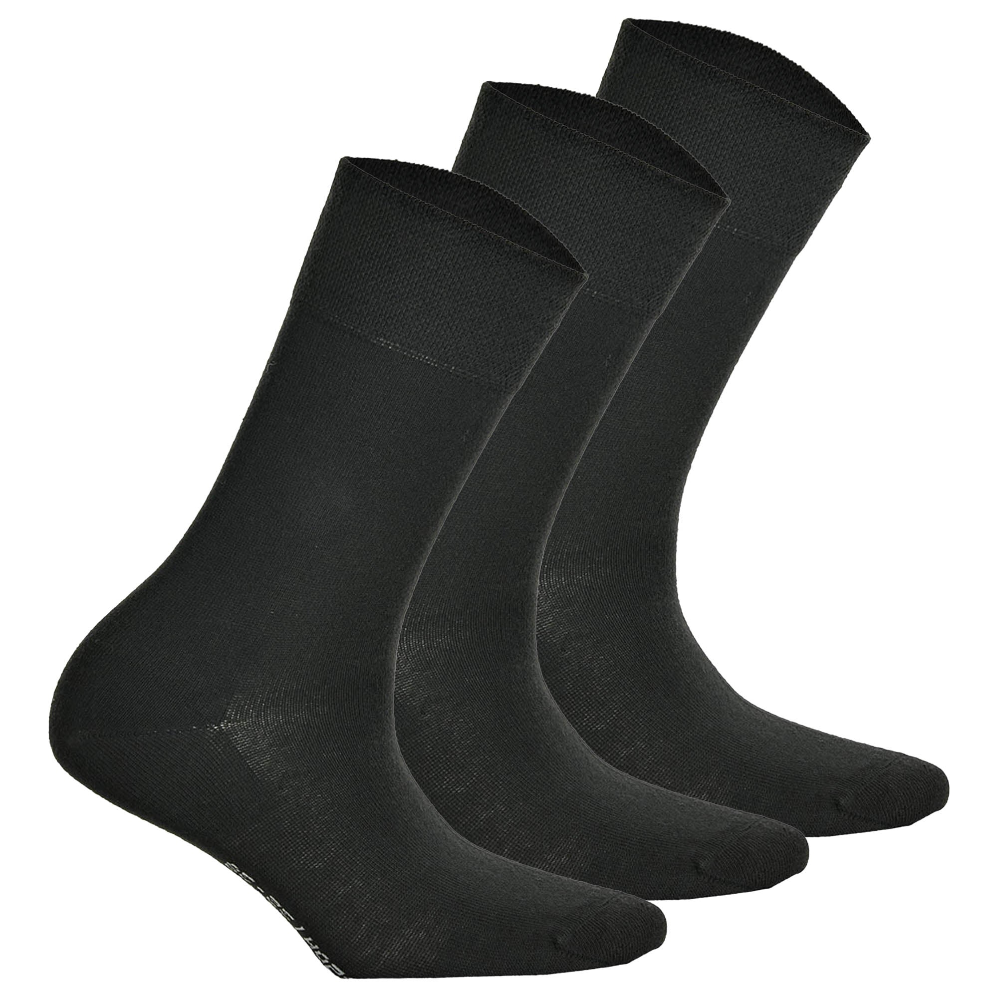 Hudson 3 Paar Damen Socken, Relax Cotton Strumpf, Komfortbund, Einfarbig