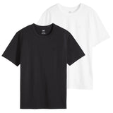 Levi's Herren T-Shirt, 2er Pack - Icon Tee, Rundhals, Baumwolle, einfarbig